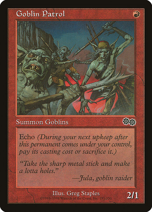 Goblin Patrol from Urza's Saga