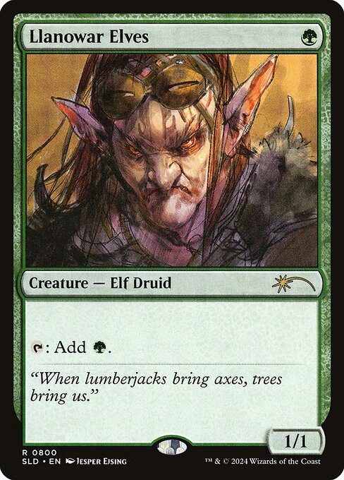 Llanowar Elves from Secret Lair Drop