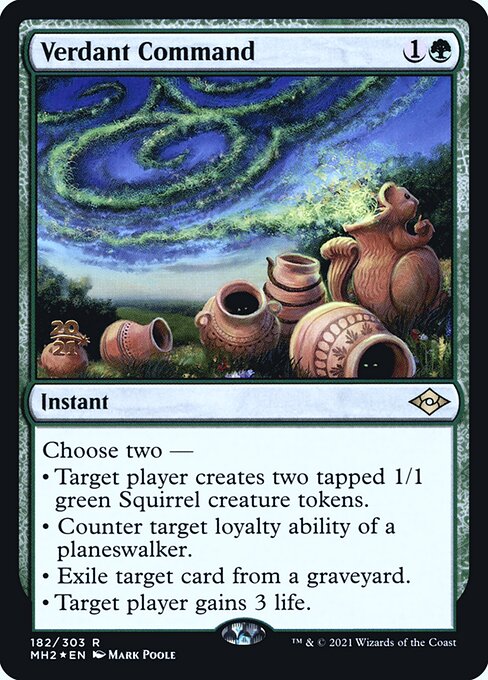 Verdant Command from Modern Horizons 2 Promos