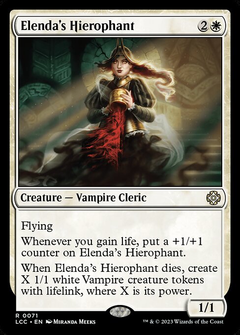 Elenda's Hierophant from The Lost Caverns of Ixalan Commander