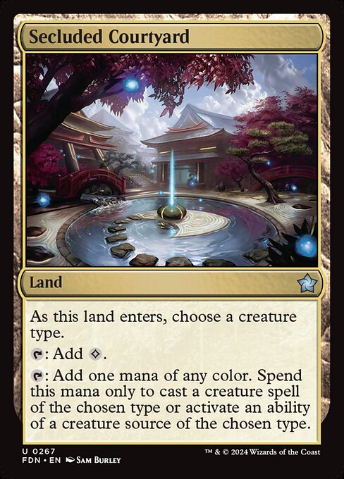Secluded Courtyard highlighted card art