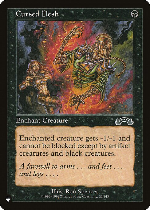 Cursed Flesh highlighted card art