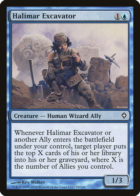 Halimar Excavator highlighted card art