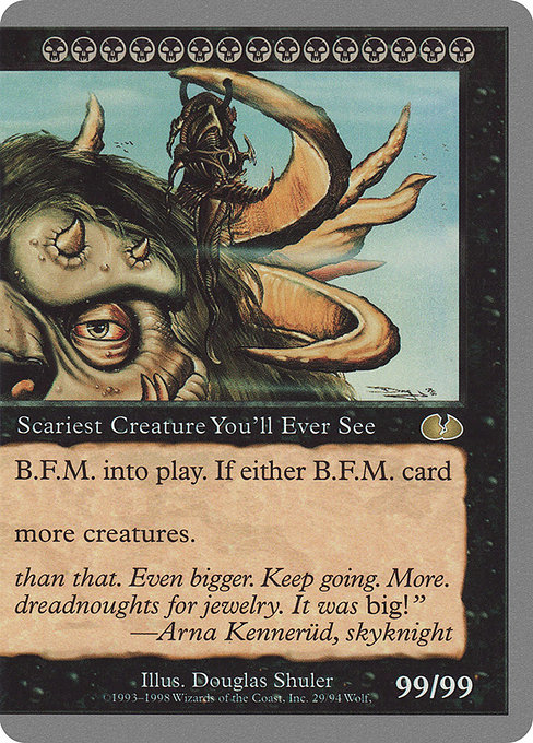 B.F.M. (Big Furry Monster) highlighted card art