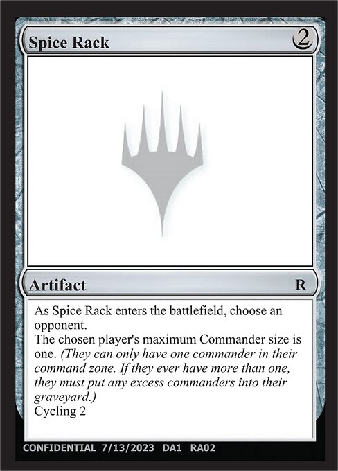 Spice Rack highlighted card art