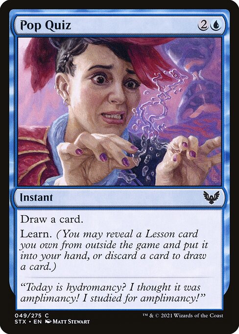 Pop Quiz highlighted card art