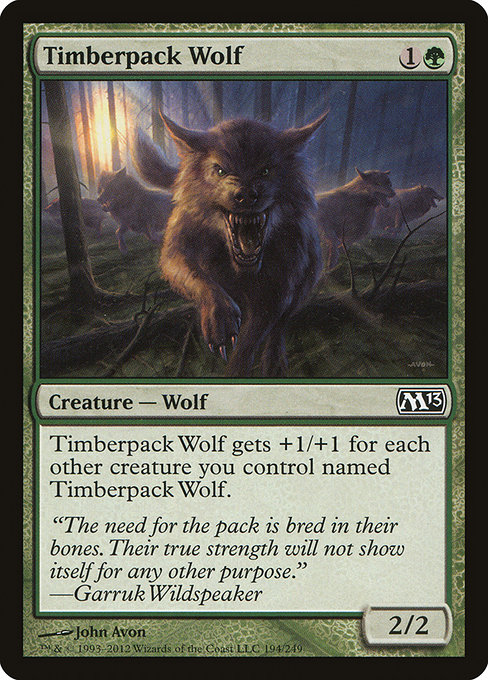 Timberpack Wolf from Magic 2013
