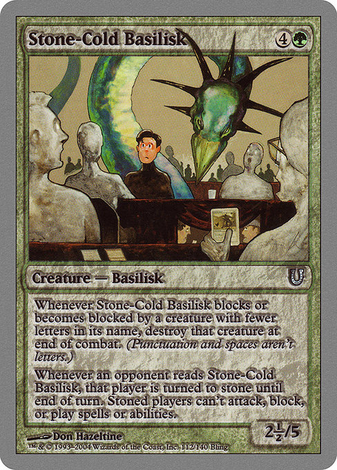Stone-Cold Basilisk highlighted card art