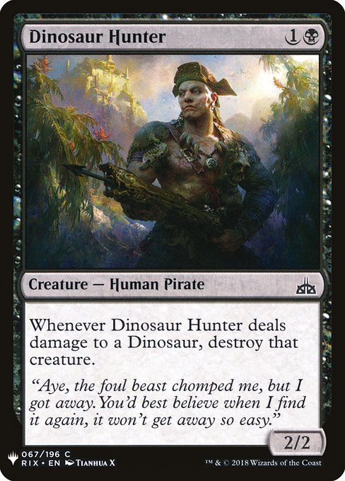 Dinosaur Hunter highlighted card art