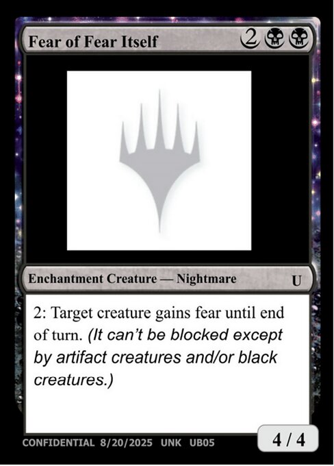 Fear of Fear Itself from Unknown Event