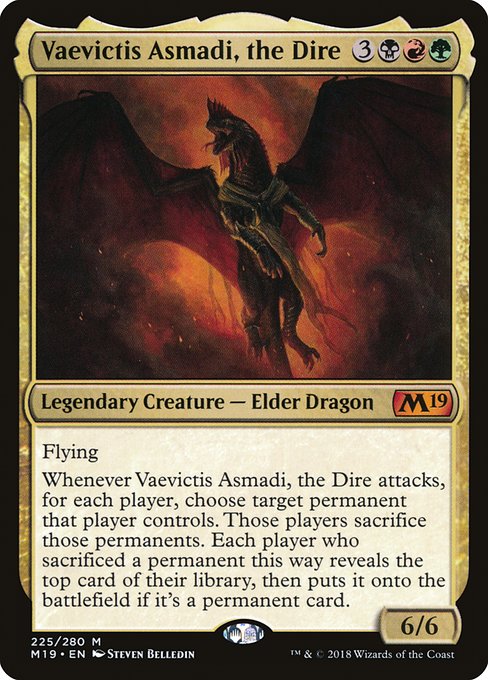 Vaevictis Asmadi, the Dire from Core Set 2019