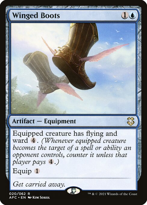 Winged Boots from Forgotten Realms Commander