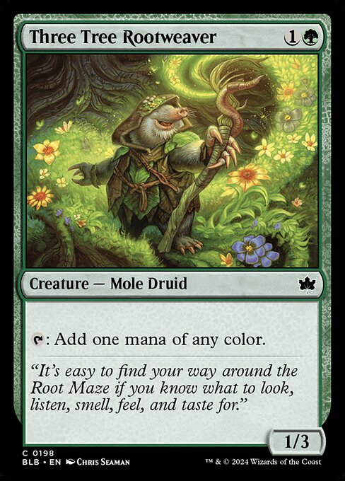 Three Tree Rootweaver highlighted card art