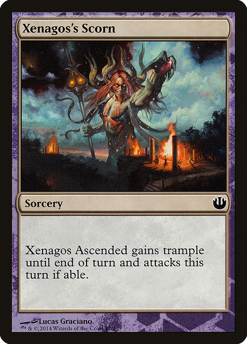 Xenagos's Scorn highlighted card art