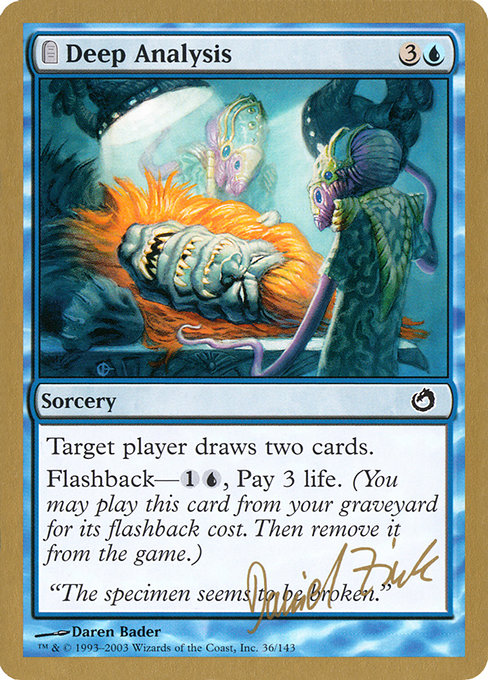 Deep Analysis from World Championship Decks 2003