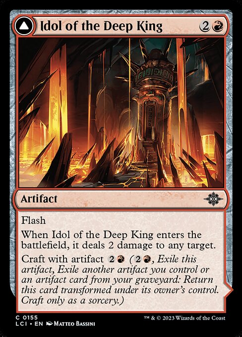 Idol of the Deep King // Sovereign's Macuahuitl from The Lost Caverns of Ixalan