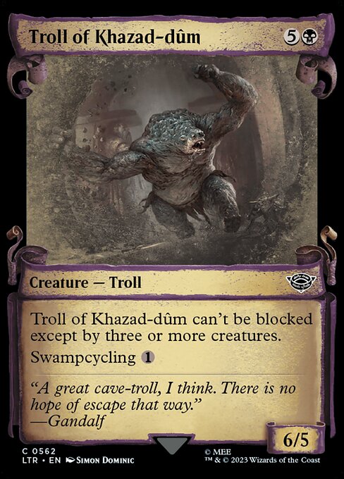 Troll of Khazad-dûm highlighted card art