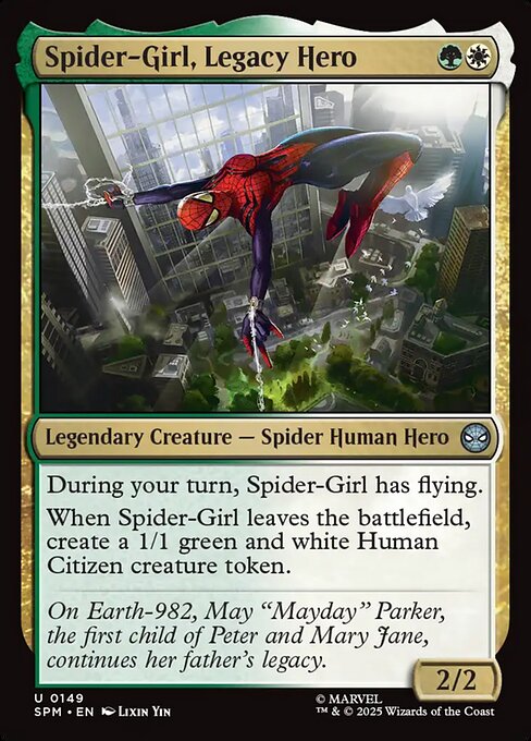 Spider-Girl, Legacy Hero highlighted card art