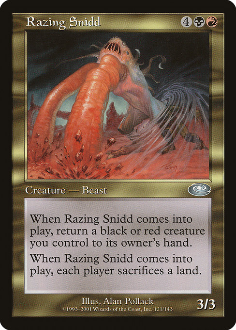 Razing Snidd highlighted card art