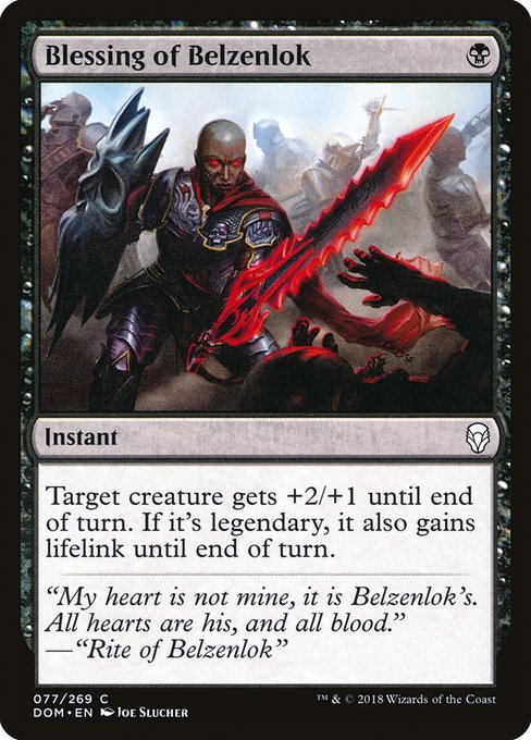 Blessing of Belzenlok from Dominaria