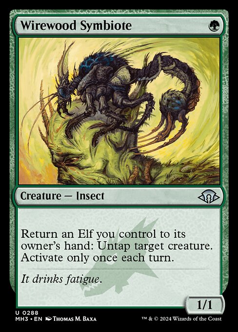 Wirewood Symbiote highlighted card art