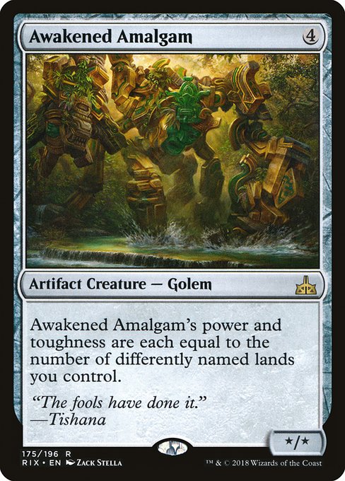 Awakened Amalgam highlighted card art