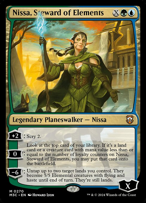 Nissa, Steward of Elements highlighted card art