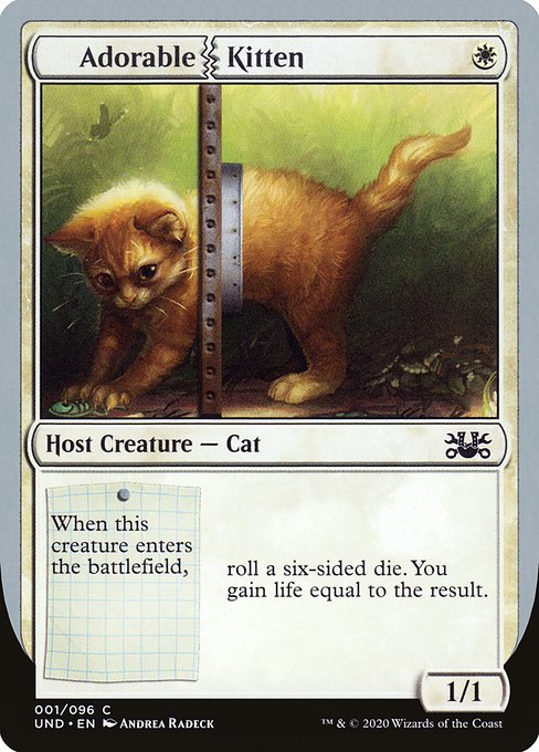 Adorable Kitten highlighted card art