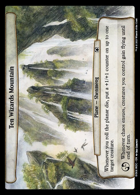 Ten Wizards Mountain highlighted card art