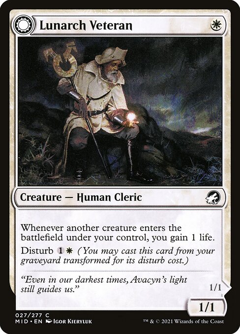 Lunarch Veteran // Luminous Phantom from Innistrad: Midnight Hunt