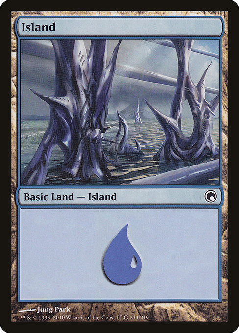 Island from Scars of Mirrodin