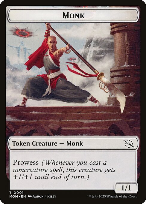 Monk from March of the Machine Tokens