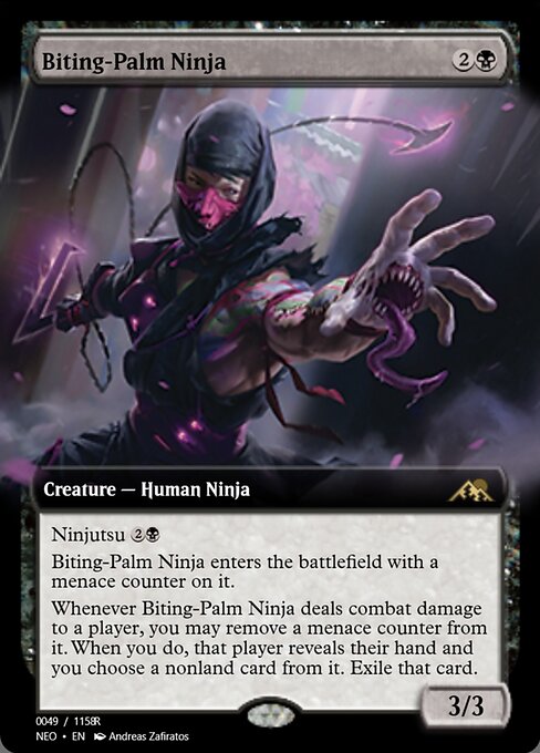 Biting-Palm Ninja highlighted card art