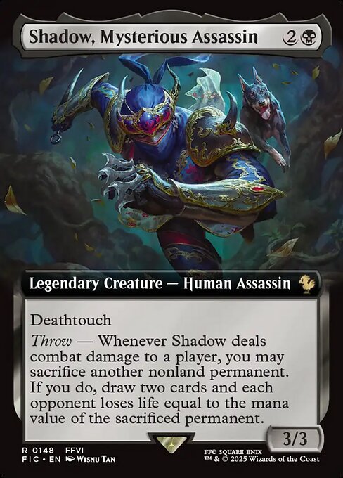Shadow, Mysterious Assassin highlighted card art