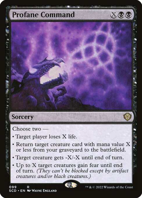 Profane Command highlighted card art