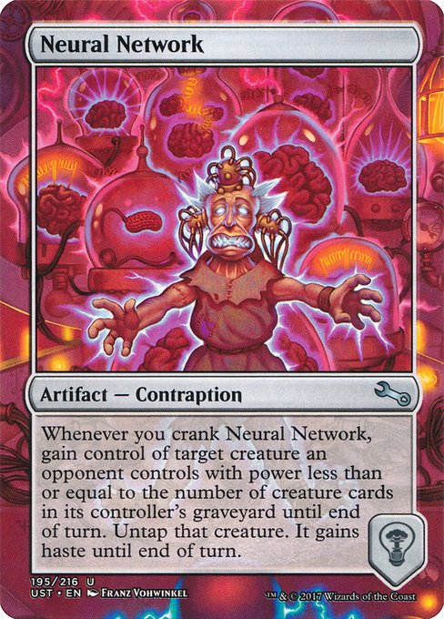 Neural Network highlighted card art
