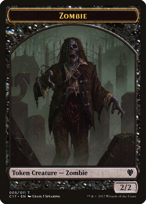 Zombie from Commander 2017 Tokens