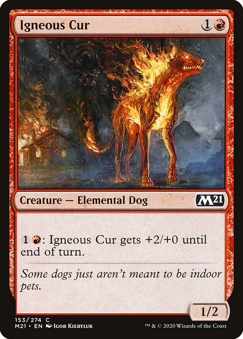 Igneous Cur highlighted card art