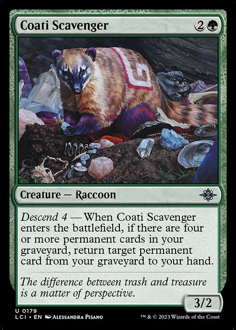Coati Scavenger highlighted card art