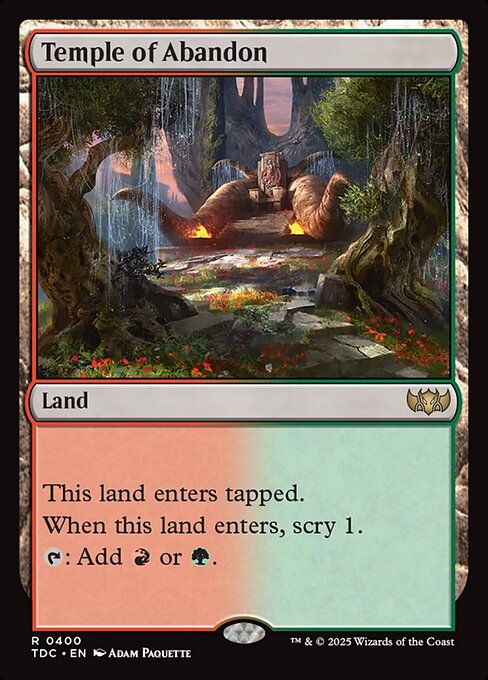 Temple of Abandon highlighted card art
