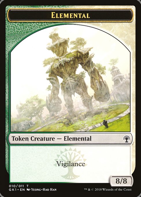 Elemental // Centaur from GRN Guild Kit Tokens