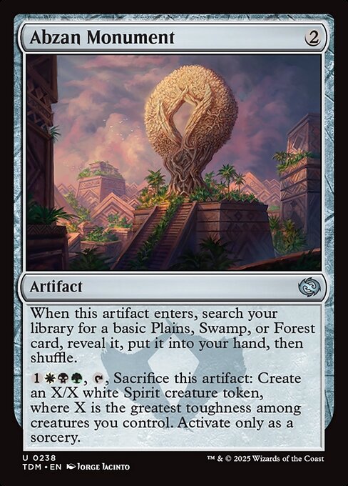 Abzan Monument highlighted card art