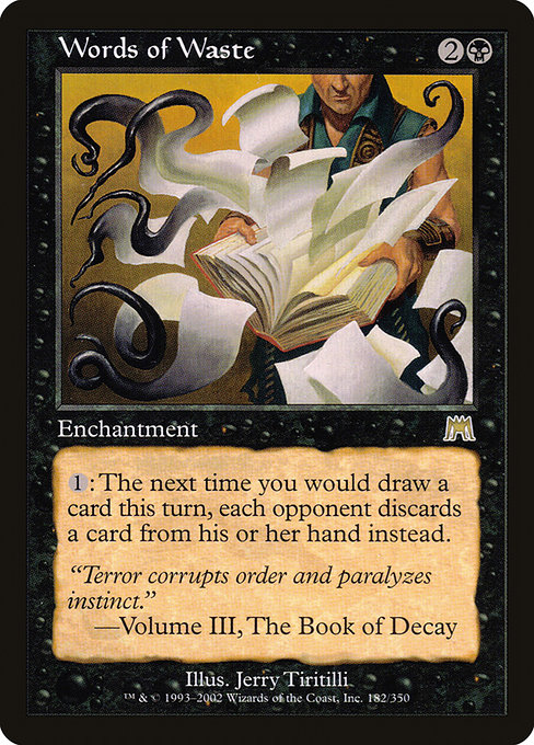 Words of Waste highlighted card art