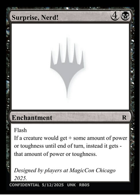 Surprise, Nerd! highlighted card art