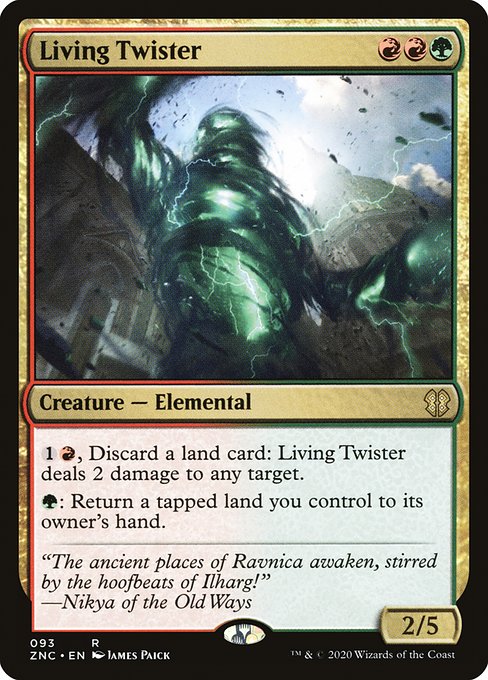 Living Twister highlighted card art