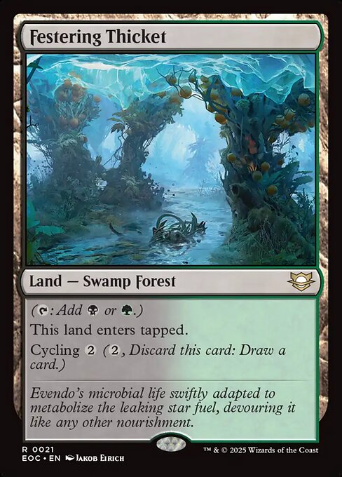 Festering Thicket highlighted card art