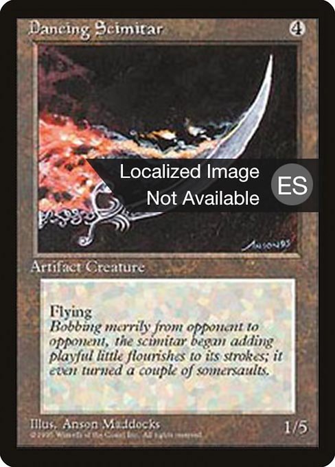 Dancing Scimitar from Fourth Edition Foreign Black Border