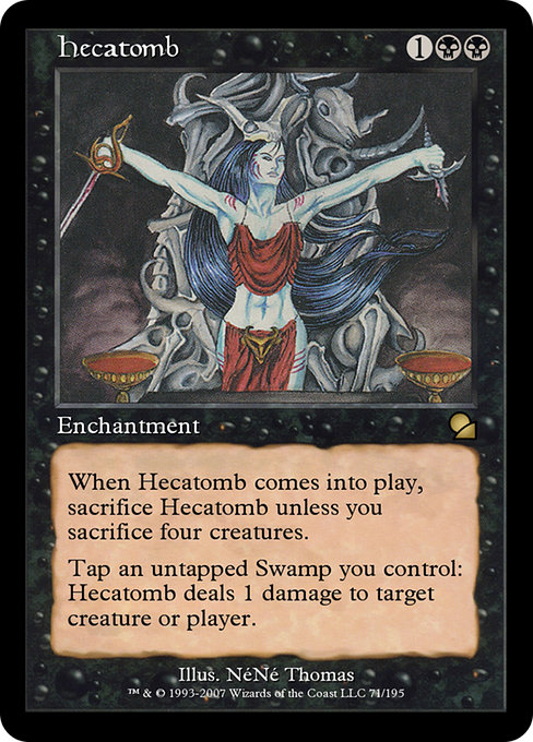Hecatomb highlighted card art