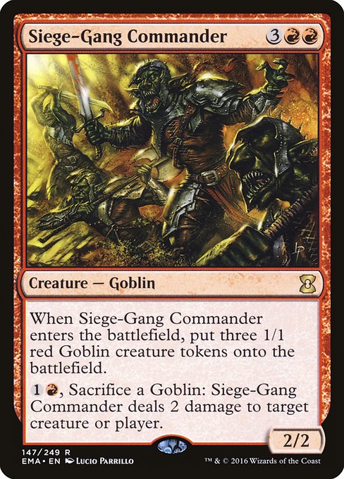 Siege-Gang Commander from Eternal Masters