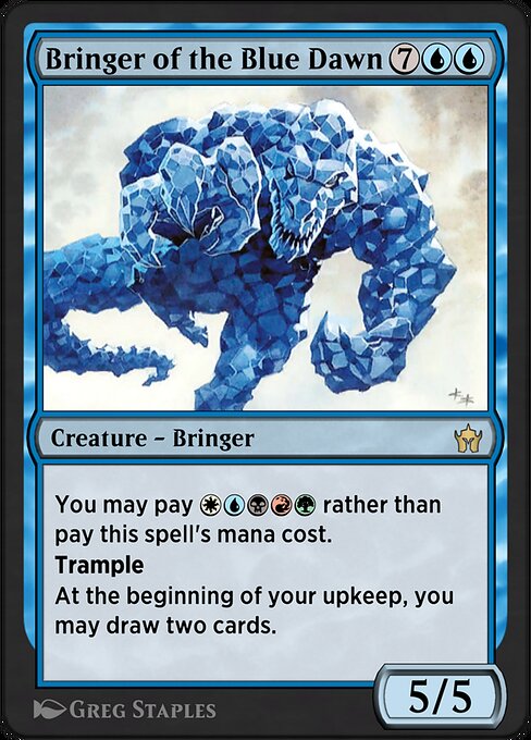 Bringer of the Blue Dawn highlighted card art
